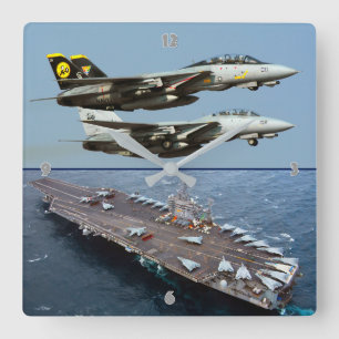 HORLOGE CARRÉE F-14 TOMCAT