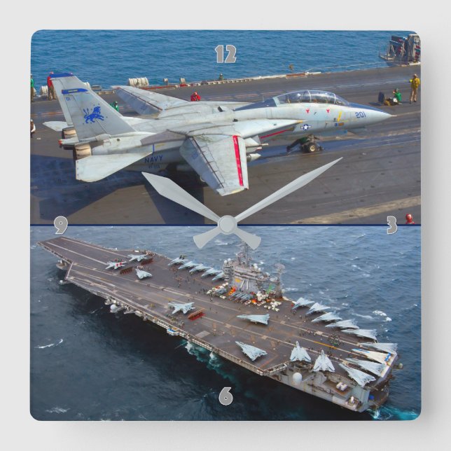 HORLOGE CARRÉE F-14 TOMCAT (Recto)