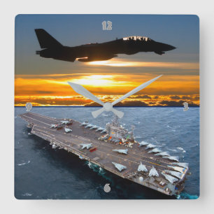 HORLOGE CARRÉE F-14 TOMCAT