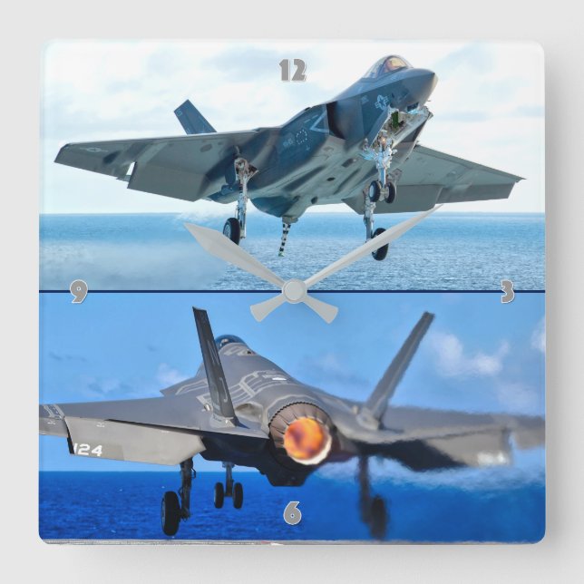 HORLOGE CARRÉE F-35C LIGHTNING II (Recto)