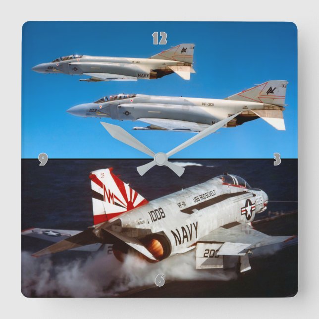 HORLOGE CARRÉE F-4 PHANTOM (Recto)