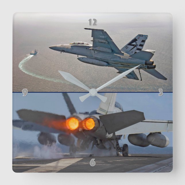HORLOGE CARRÉE F/A-18 SUPER HORNET (Recto)