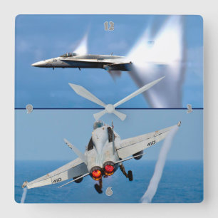 HORLOGE CARRÉE F/A-18C HORNET APTERBURNER