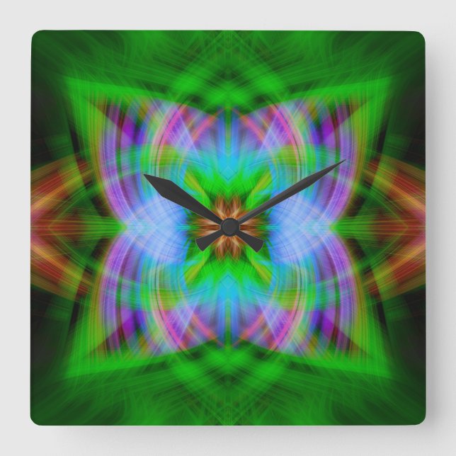 Horloge Carrée Facturé (Recto)