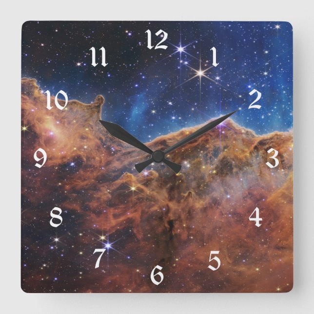 Horloge Carrée Falaises cosmiques Carina Nebula Space Webb Telesc (Recto)