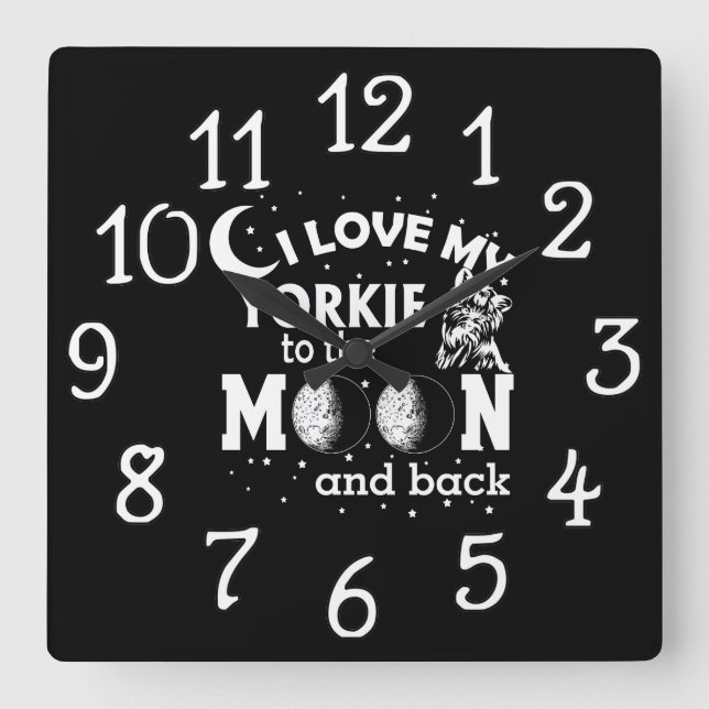 Horloge Carrée Family room Wall Clock (Recto)
