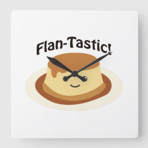 Horloge Carrée Fantastique ! Flan mignon