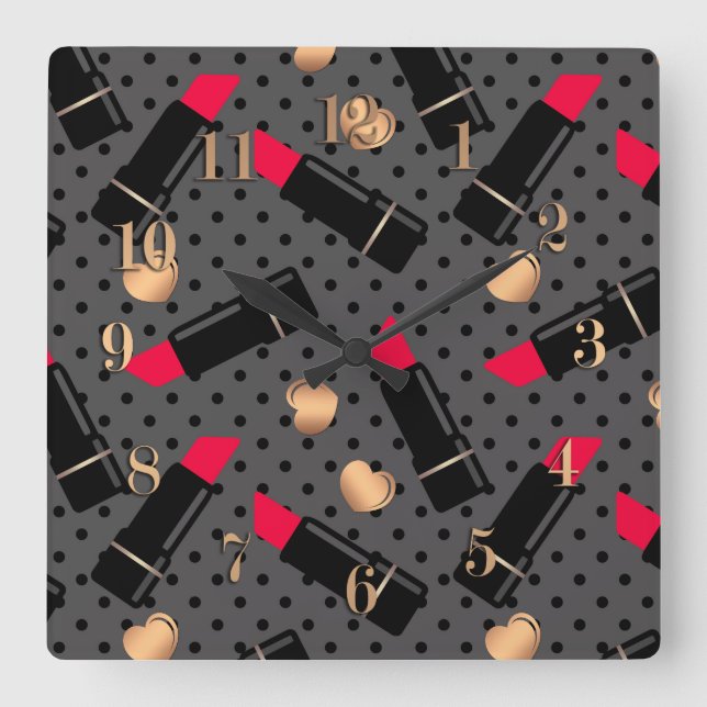 Horloge Carrée Favorite (Recto)