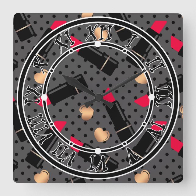 Horloge Carrée Favorite (Recto)