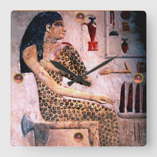 HORLOGE CARRÉE FEMME ÉLÉGANTE, MODE ET BEAUTÉ DE L'ÉGYPTE ANTIQUE