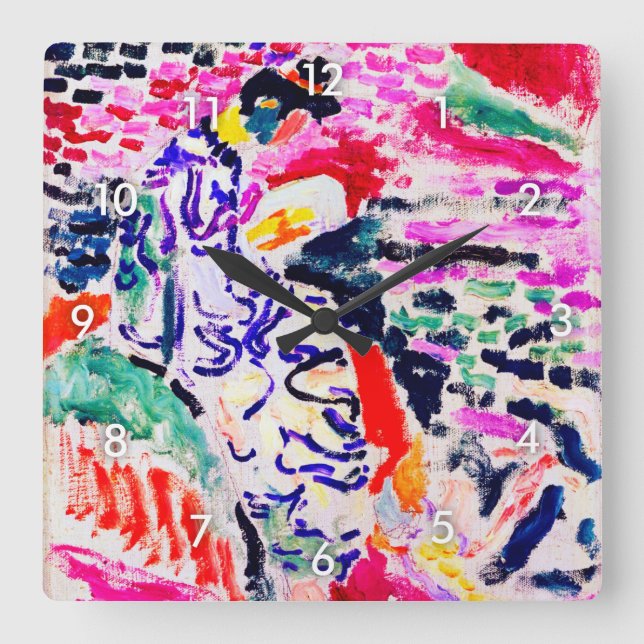Horloge Carrée Femme japonaise au bord de l'eau, Matisse (Recto)