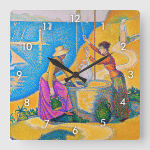 Horloge Carrée Femmes au puits, Signac