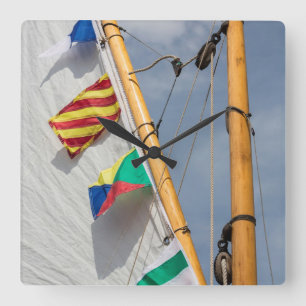 Horloge Carrée Festival des bateaux en bois de l'île de Bainbrid