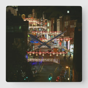 Horloge Carrée Feux de Noël Guildford