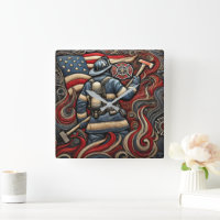 Fière récompense du pompier en art