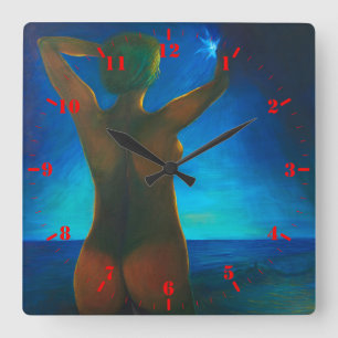 Horloge Carrée Fille