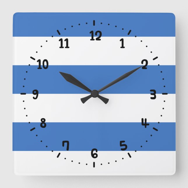 Horloge Carrée Flag of Tallinn Estonia Square Wall Clock (Recto)