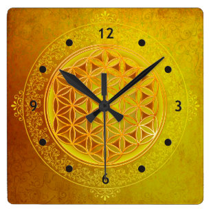 Horloges Murales De Salon Fleur De Vie Intersecter Anneaux G/éom/étrique En Bois Mat/ériel Bois Naturel Horloge D/écoup/ée Au Laser Montre Pendaison De Cr/émaill/ère Cadeau Chambre D/écor Taille 30 X 30 Cm