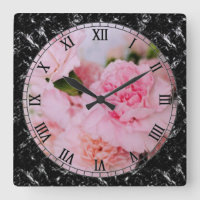 fleurs d'oeillets roses Photographie de style vint