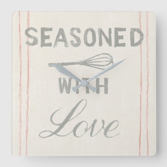 Horloge Carrée Floursack Kitchen VII (Recto)