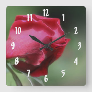 Horloge Carrée Flower