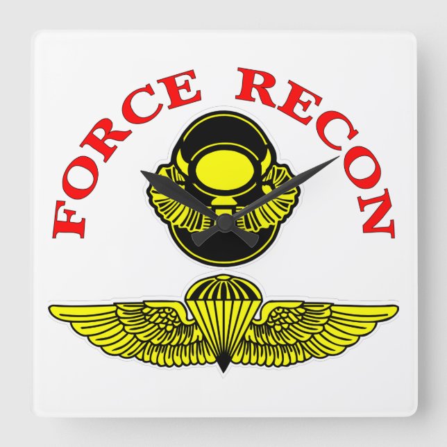Horloge Carrée Force Recon Bubblehead Jumpwings (Recto)