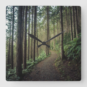 Horloge Carrée Forêt   Montagnes de Wakayama Japon