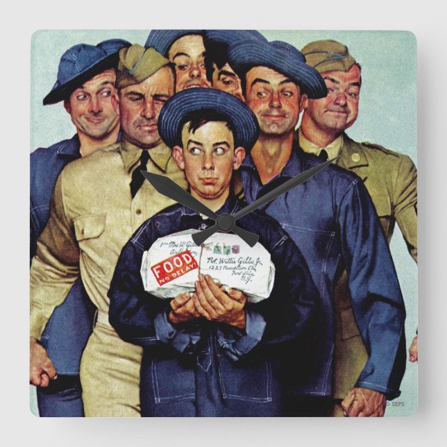 Horloge Carrée Forfait Willie Gillis de Home (Recto)