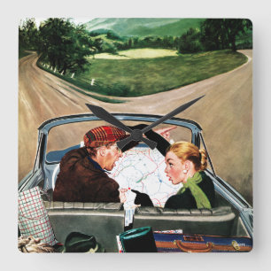 Horloge Carrée Fork in the Road