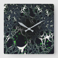 Fracale blanche imparfaite sur l'espace noir, tric