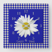 Horloge Carrée Fraîche Fleur De Faisée (Front)