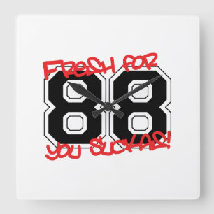 Horloge Carrée Frais pour '88