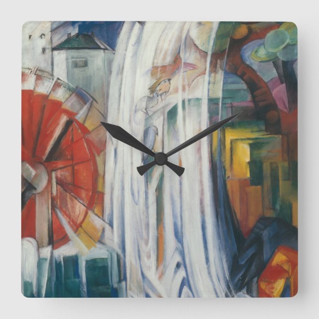 Horloge Carrée Franz Marc (Recto)
