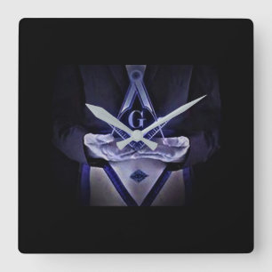 Horloge Carrée Free Mason