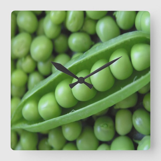 HORLOGE CARRÉE FRUITS ET LÉGUMES (Recto)