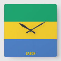 Gabon Patriotique du drapeau national