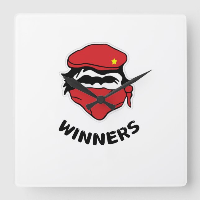 Horloge Carrée Gagnants (Recto)