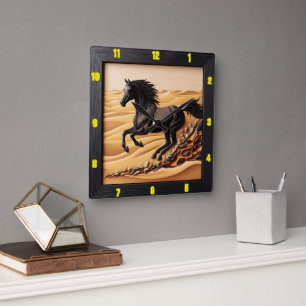 Horloge Carrée Galerie du désert Grain chanté Gardiens du temps d