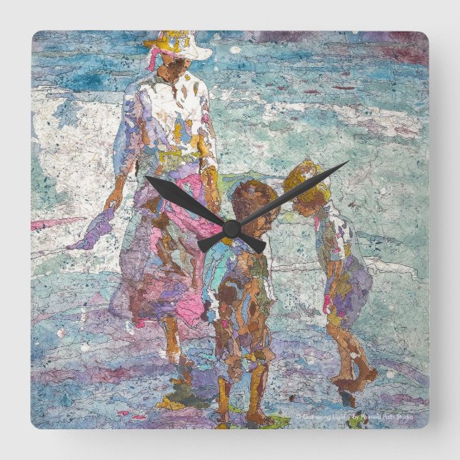 Horloge Carrée Gathering Light (Recto)