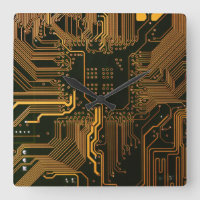 Geek Sortie carte circuit électronique orange PCB 