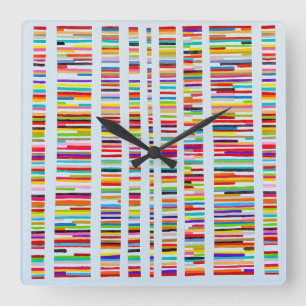 Horloge Carrée Genetic Equality Wall Clock