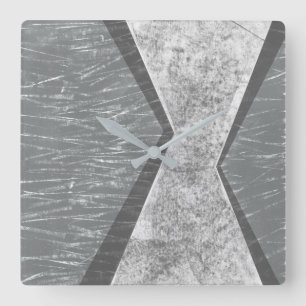 Horloge Carrée Géométrie orchestrée IV