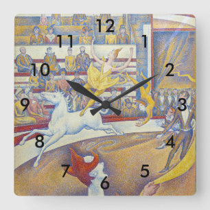 Horloge Carrée Georges Seurat - Le Cirque