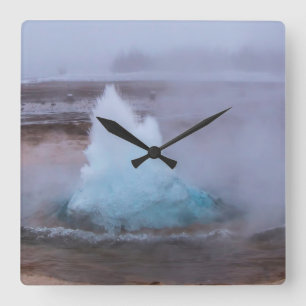 Horloge Carrée Geysir (source thermale) en Islande