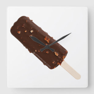 Horloge Carrée Glace SlipperyJoe's Bar délicieux co chocolat