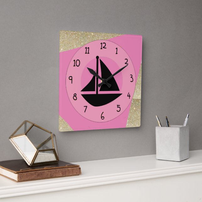 Horloge Carrée Glam Sail (Bureau)