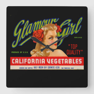 Horloge Carrée Glamor Girl