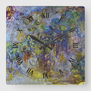 Horloge Carrée Glycines (moitié droite) de Claude Monet