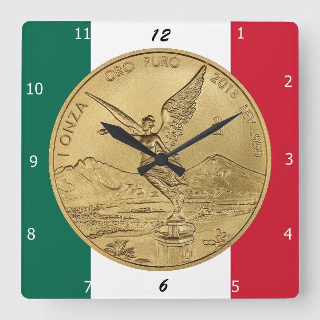 HORLOGE CARRÉE GOLD LIBERTAD COIN (Recto)