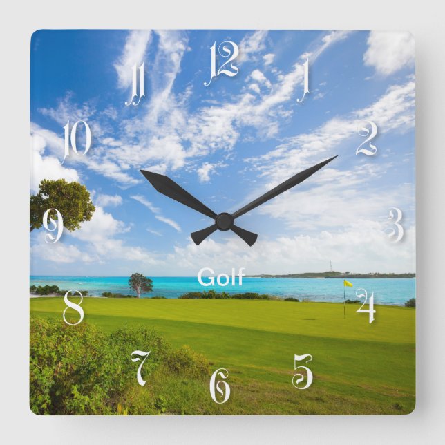 Horloge Carrée Golf (Recto)